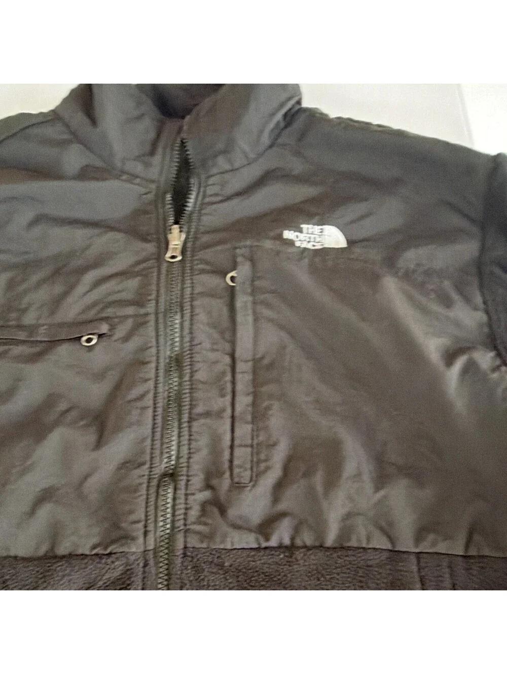 The North Face Men’s Black Solid Full Zip Stand-Up Collar Logo Jacket Size XL